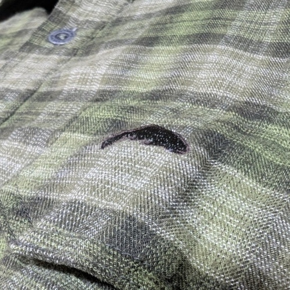 Simms Green Plaid Men's Thermal Insulated Shirt - Picture 3 of 10